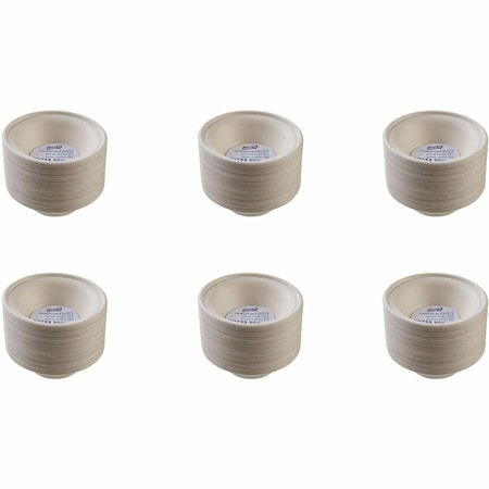 Genuine Joe Compostable Disposable Bowls - 12 oz - Natural, 1000PK GJO10233CT